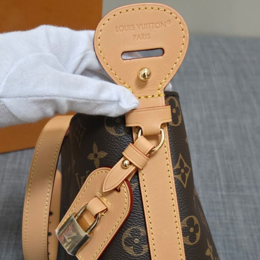 LV M12925 新款 all in BB 老花 原花 肩背包 斜背包 手提包 腋下包-35