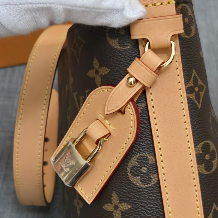 LV M12925 新款 all in BB 老花 原花 肩背包 斜背包 手提包 腋下包-36