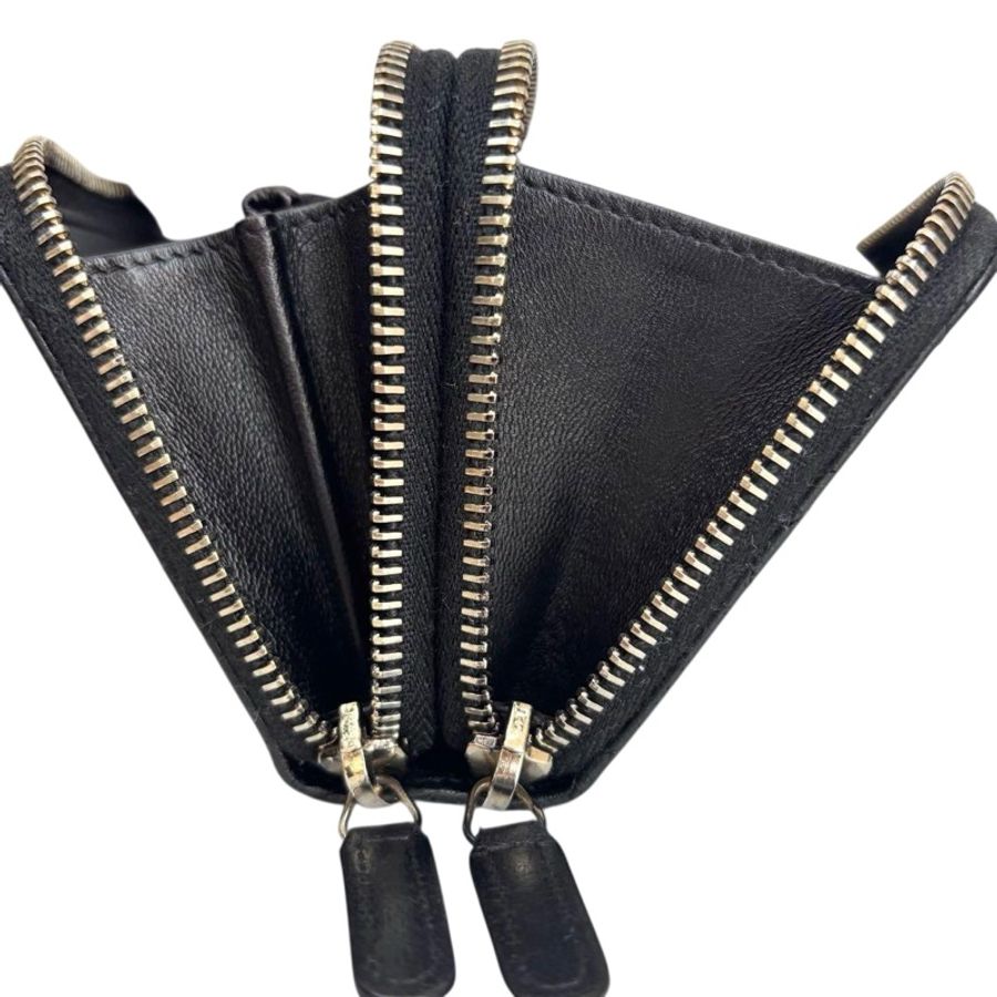 Chanel 小羊皮短夾錢包｜黑金配 經典必收 ✦fufu style精品✦ ｜Vintage入門首選 斜背包｜錢包.皮夾.短夾.中長夾-15