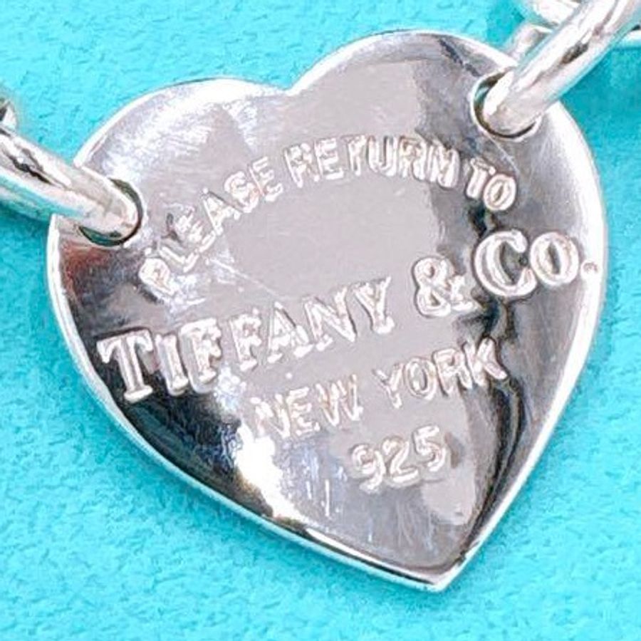 🎀永不退流行🎀 Tiffany & Co 純銀愛心手鏈|經典款式✦fufu style 精品✦ |蒂芬妮手鏈.蒂芬妮愛心手環.Tiffany手鏈.Tiffany愛心手鏈-9