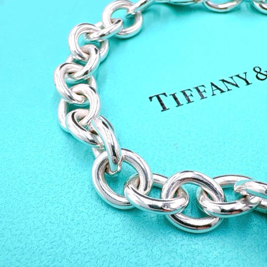 🎀永不退流行🎀 Tiffany & Co 純銀愛心手鏈|經典款式✦fufu style 精品✦ |蒂芬妮手鏈.蒂芬妮愛心手環.Tiffany手鏈.Tiffany愛心手鏈-11
