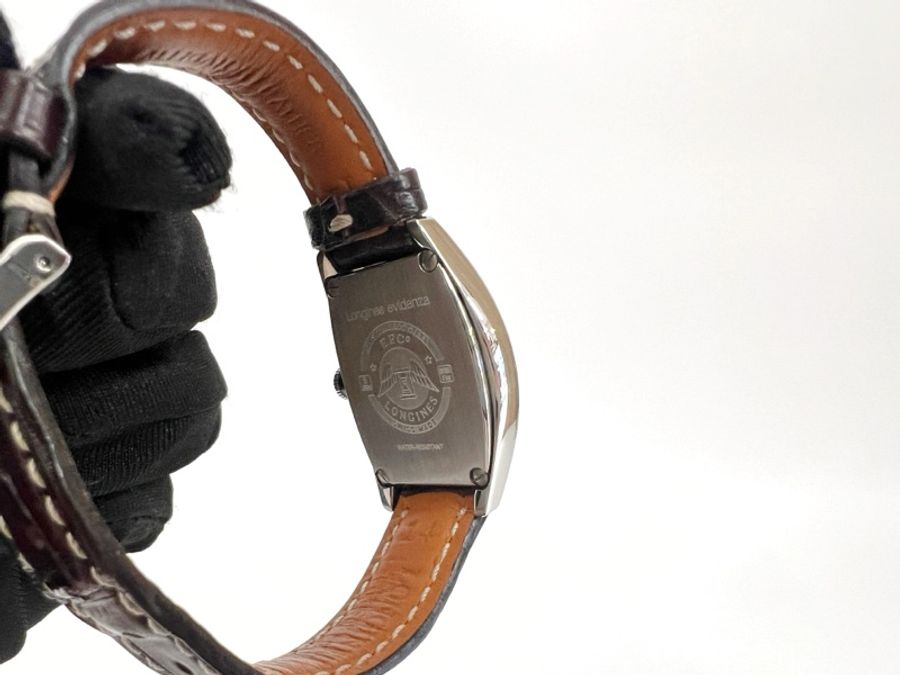 Longines 精鋼藍針優雅系列酒桶自動機械錶L21424732-5