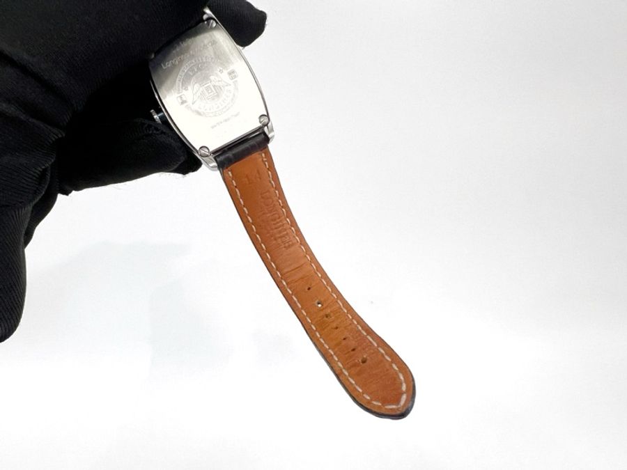 Longines 精鋼藍針優雅系列酒桶自動機械錶L21424732-6