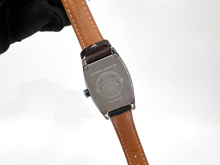 Longines 精鋼藍針優雅系列酒桶自動機械錶L21424732-8