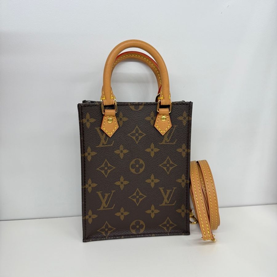 LV M69442 PETIT SAC PLAT 字紋老花原花迷你琴譜包 斜背包-0