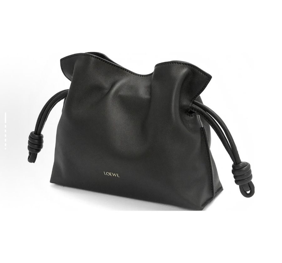 LOEWE羅意威 Flamenco 可拆卸可調整肩帶磁扣開合 單肩斜挎包-4
