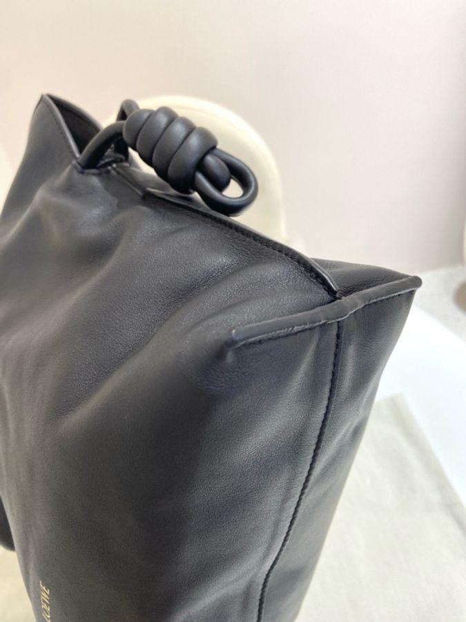 Loewe 羅意威 Flamenco黑色福袋中號 尺寸約30*10.5*24.5-9