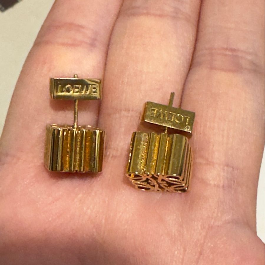 Loewe 小月餅 耳環 精緻典雅-14