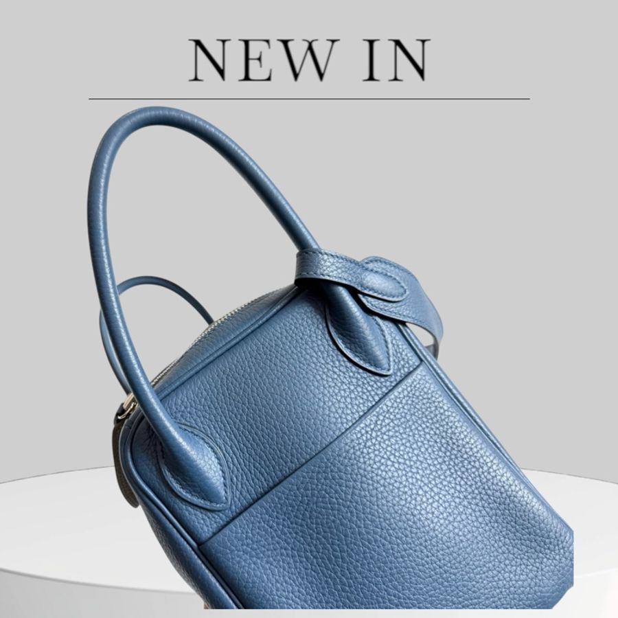 Hermes Lindy30 瑪瑙藍內拼珍珠灰-3