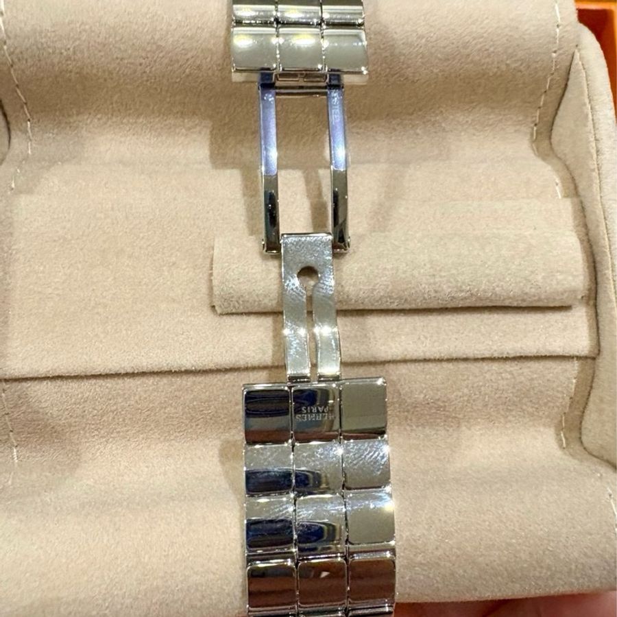 愛馬仕Hermes 全新不鏽鋼女錶 Heure 25毫米-0