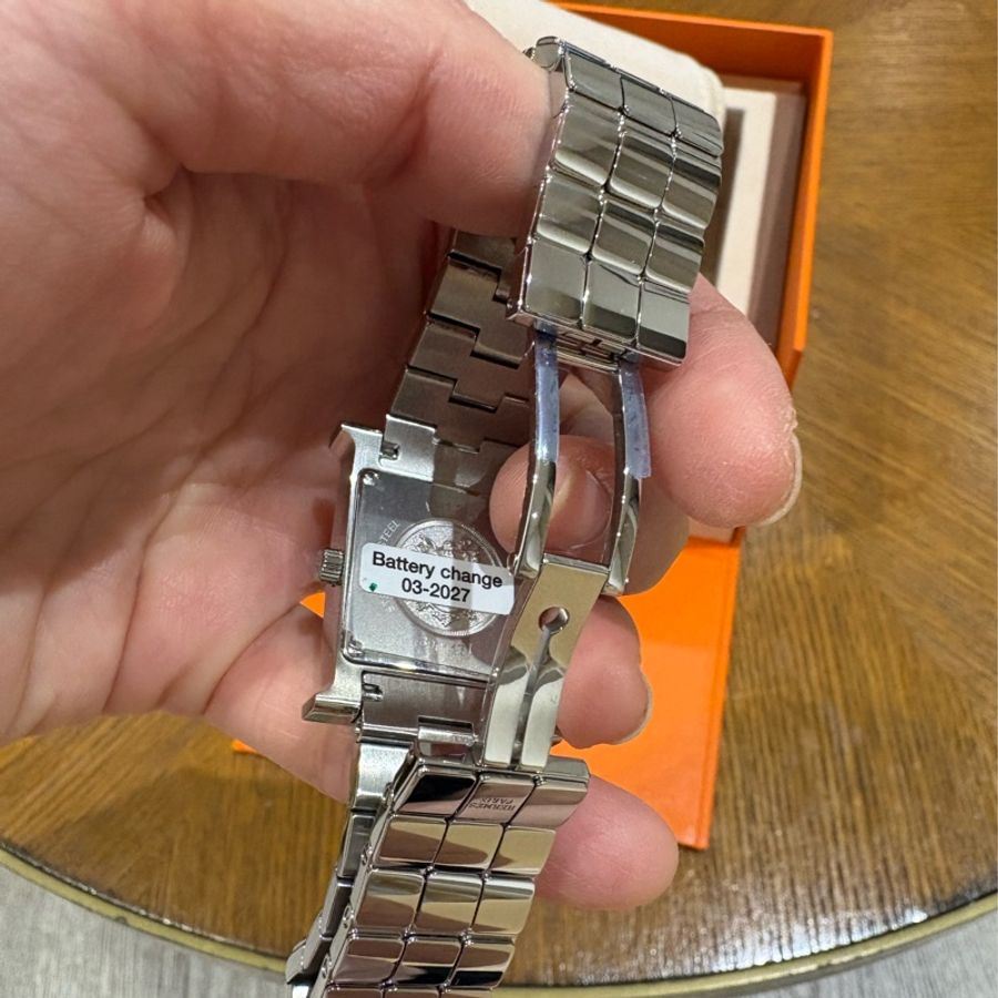 愛馬仕Hermes 全新不鏽鋼女錶 Heure 25毫米-7