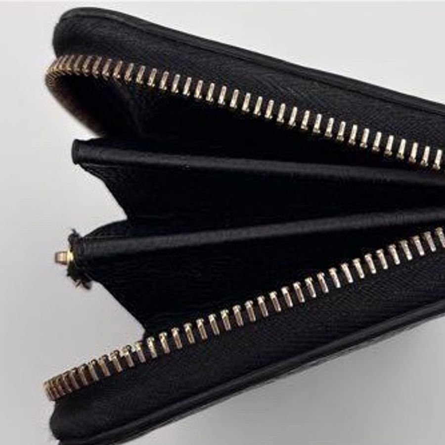 🎀Louis Vuitton Monogram 壓紋黑色長夾|經典花紋✦fufu style 精品✦ 氣質款錢包.皮夾-26