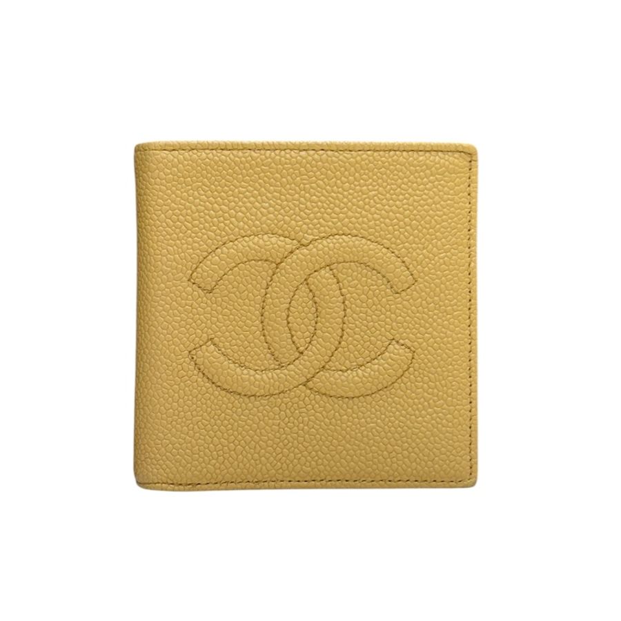 【赫蒂國際精品】 Chanel 香奈兒 奶茶色短夾 vintage-0
