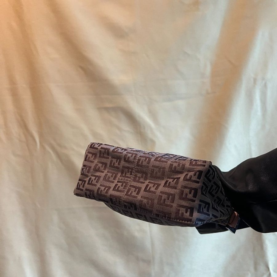 FENDI Zucchino Hand Bag 老花米啡色手提袋 日本中古Vintage-4