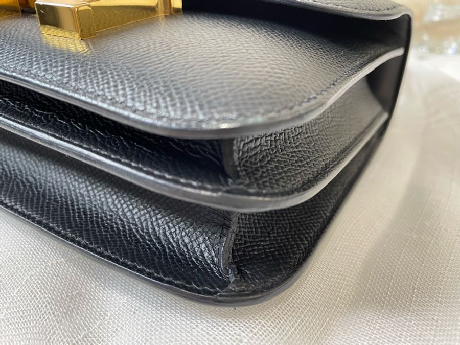 Hermes 愛馬仕 19 mini Constance 19 康康 noir ghw 黑金-3