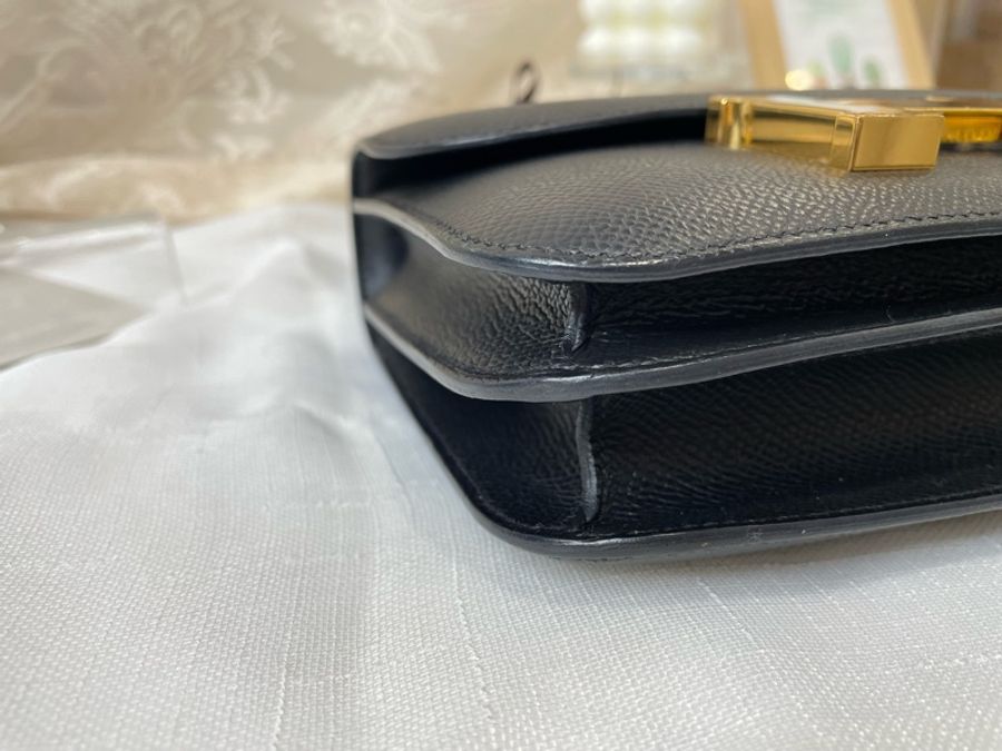 Hermes 愛馬仕 19 mini Constance 19 康康 noir ghw 黑金-9