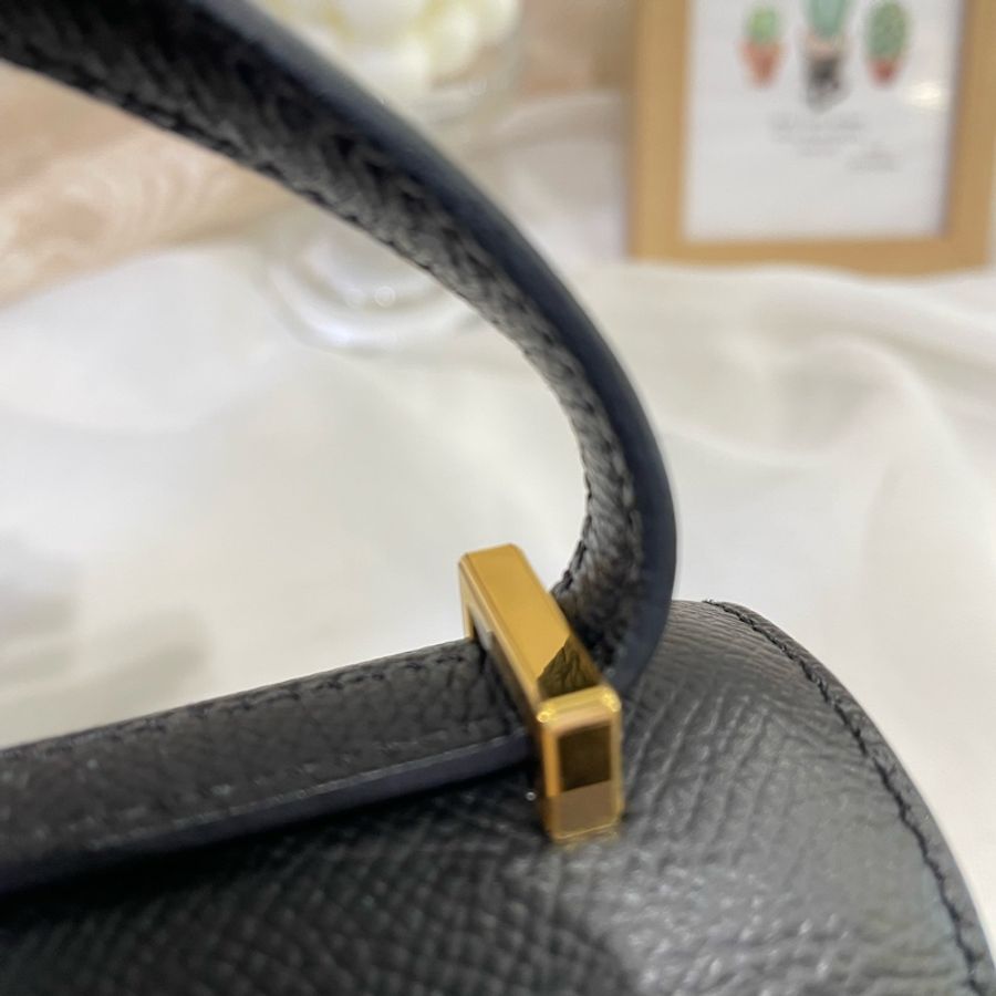 Hermes 愛馬仕 19 mini Constance 19 康康 noir ghw 黑金-18
