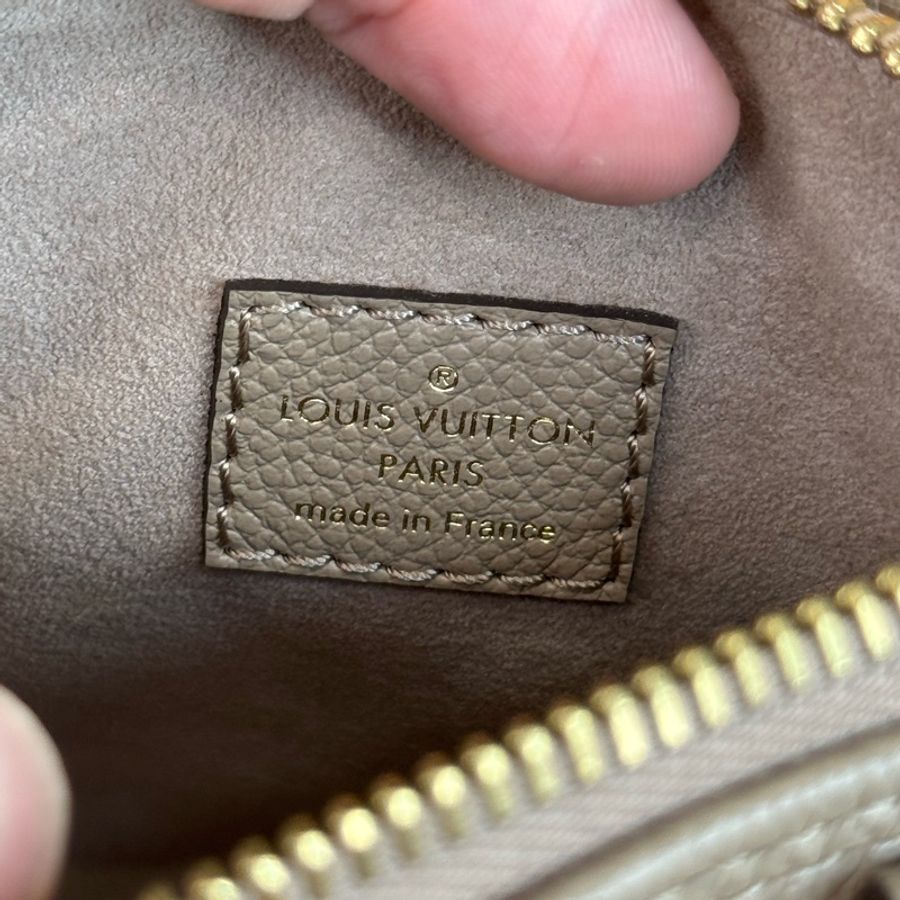 Louis Vuitton 壓紋牛皮原花拚色Speedy nano🩶未使用-20
