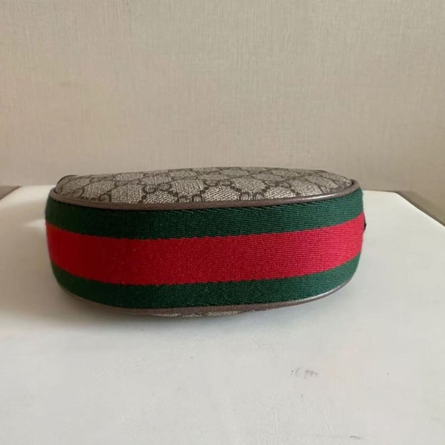 Gucci Ophidia復古老花mini 腋下包月亮包  全新閒置 配件盒子塵袋-6
