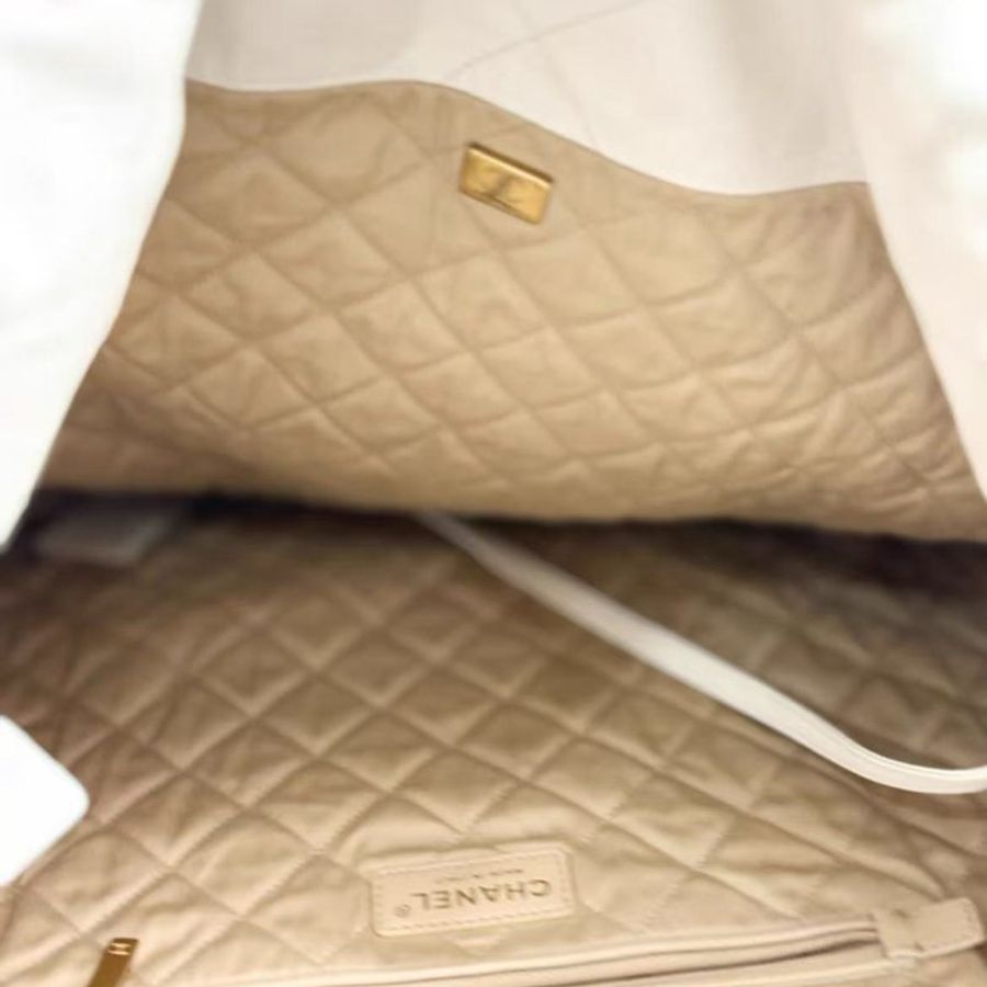 Chanel 22bag 白金 大號 芯片款  99新 配件塵袋-6