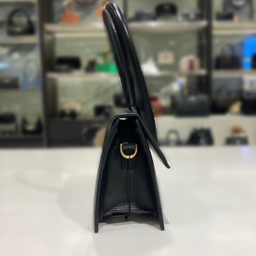 🎁當季特價🎁Jacquemus Le Chiquito Moyen 小牛皮中型包 黑色-9