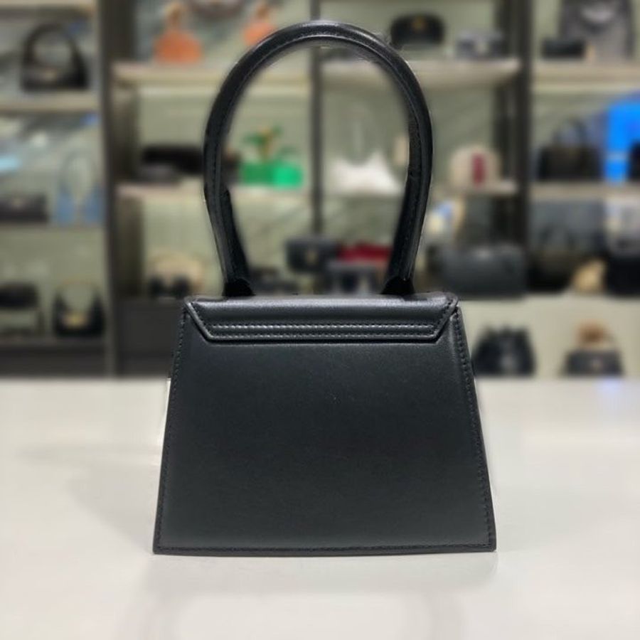 🎁當季特價🎁Jacquemus Le Chiquito Moyen 小牛皮中型包 黑色-10