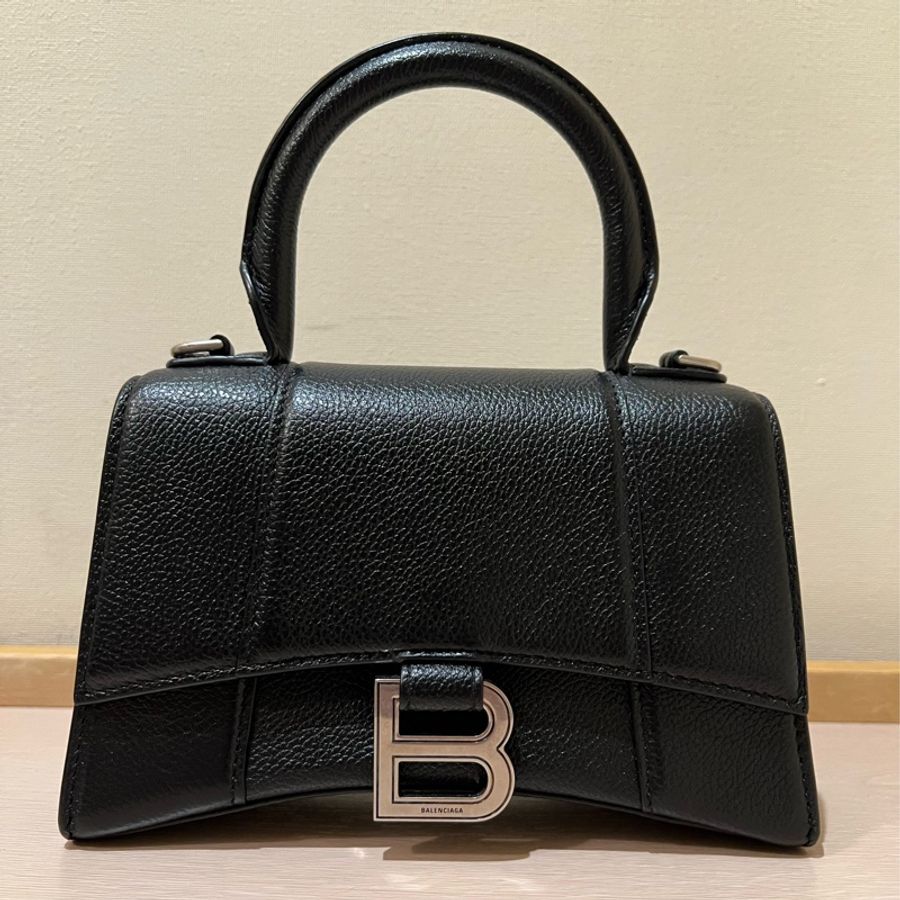 巴黎世家 Balenciaga 沙漏包 Hourglass bag 荔枝皮 XS號-10