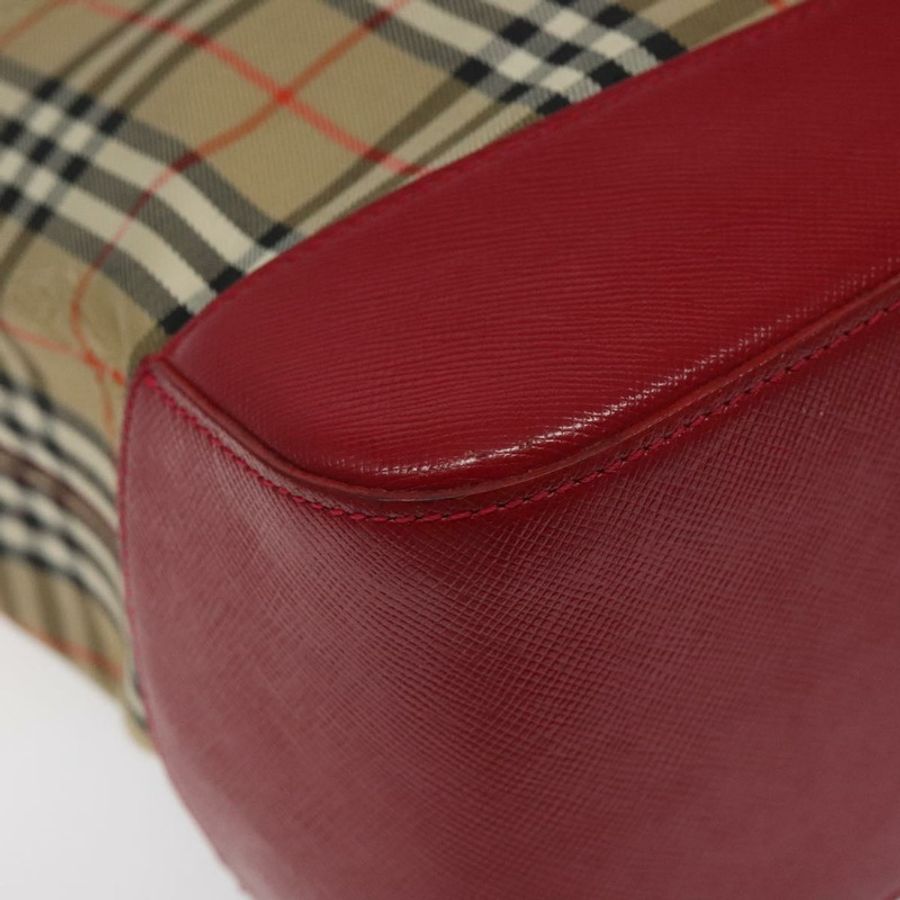 【日本直送】Burberrys Nova 格紋帆布手提包 米色 金色 正品 116349-13
