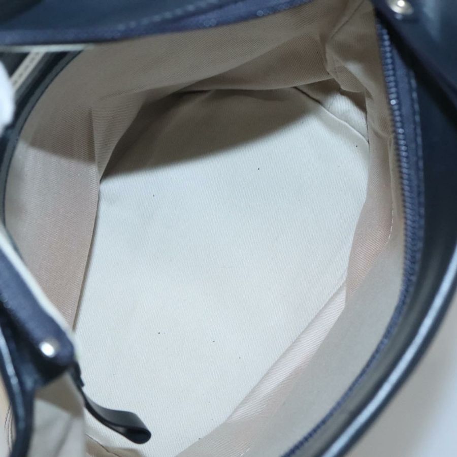 【日本直送】BURBERRY 手提包 帆布 米色 銀色 正品 th5915-10