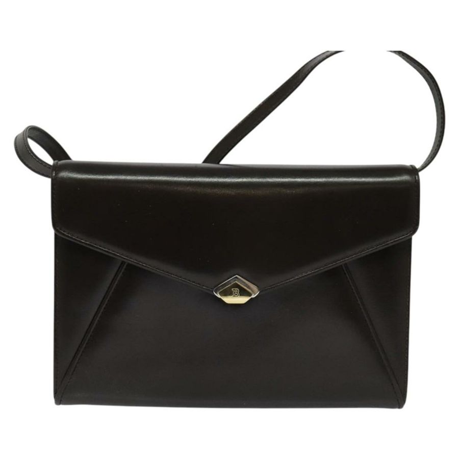 【日本直送】BALLY 皮革肩背包 深棕色 金色 正品 BA1161-12