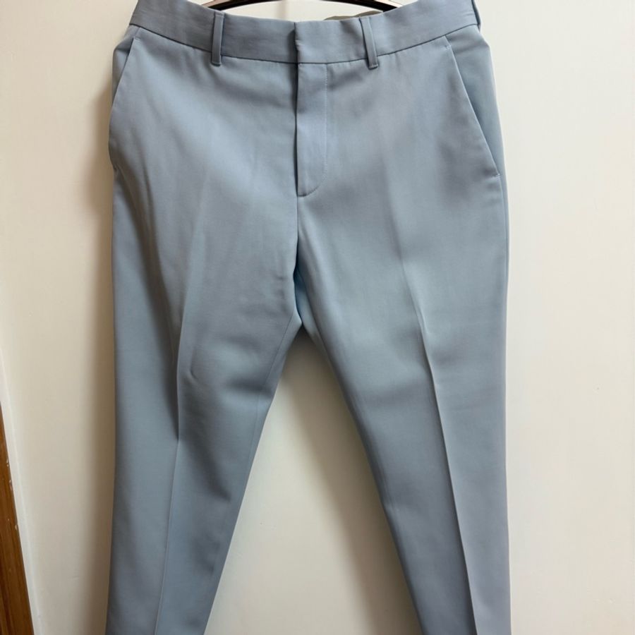 Louis Vuitton light blue wool tailored pants 38 長褲-2