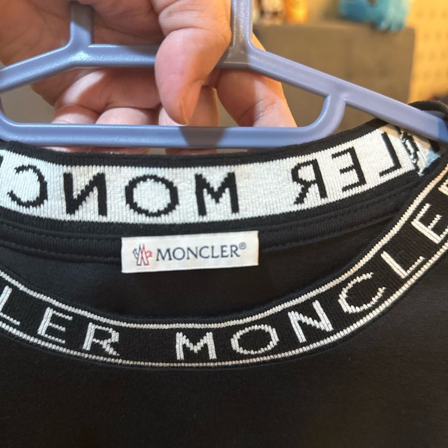 moncler 黑色領口標誌短袖 XXL-7