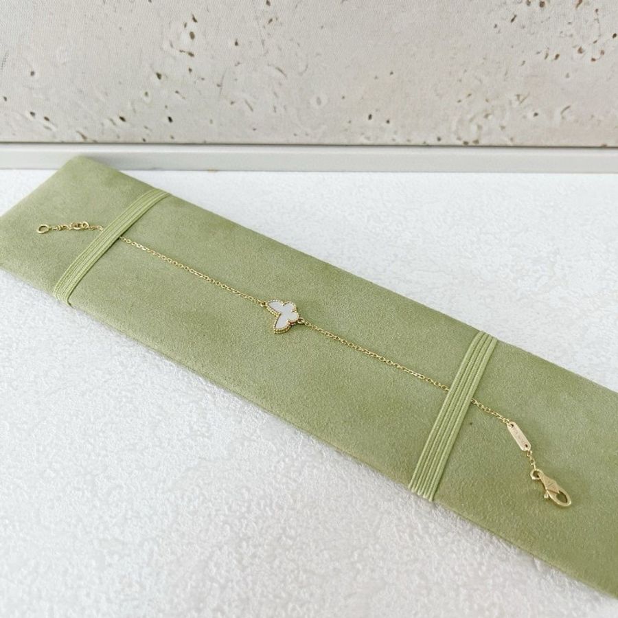 Van Cleef & Arpels 白貝母mini 蝴蝶手鏈-2