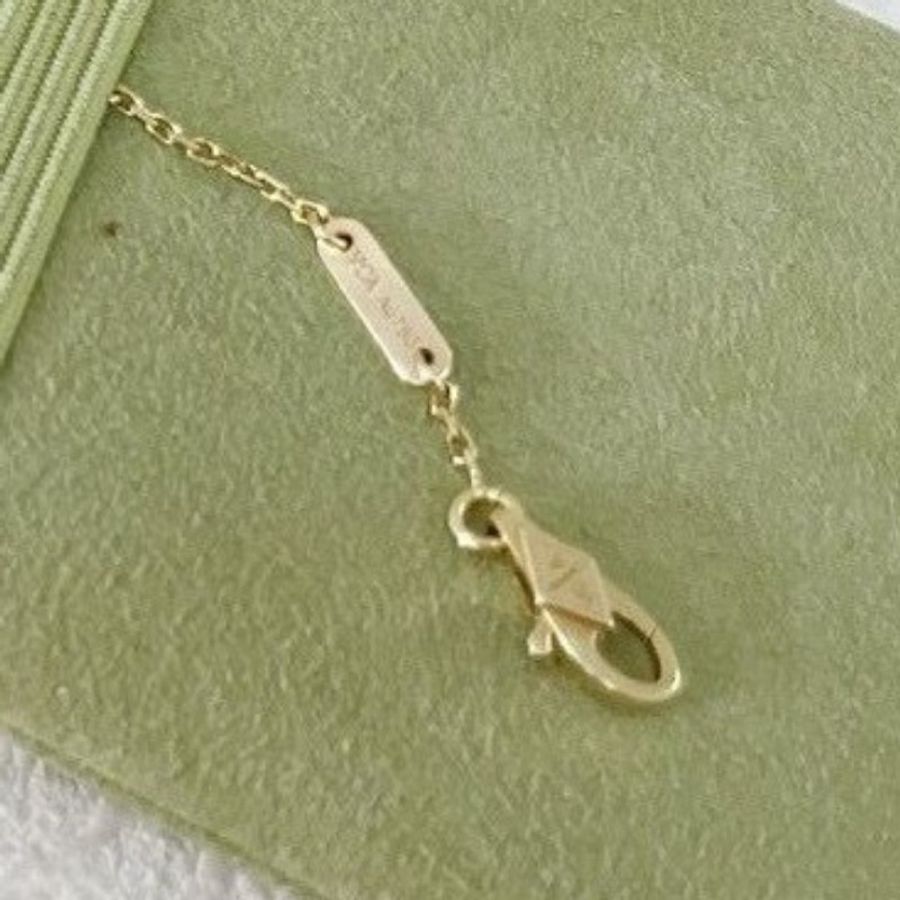 Van Cleef & Arpels 白貝母mini 蝴蝶手鏈-6