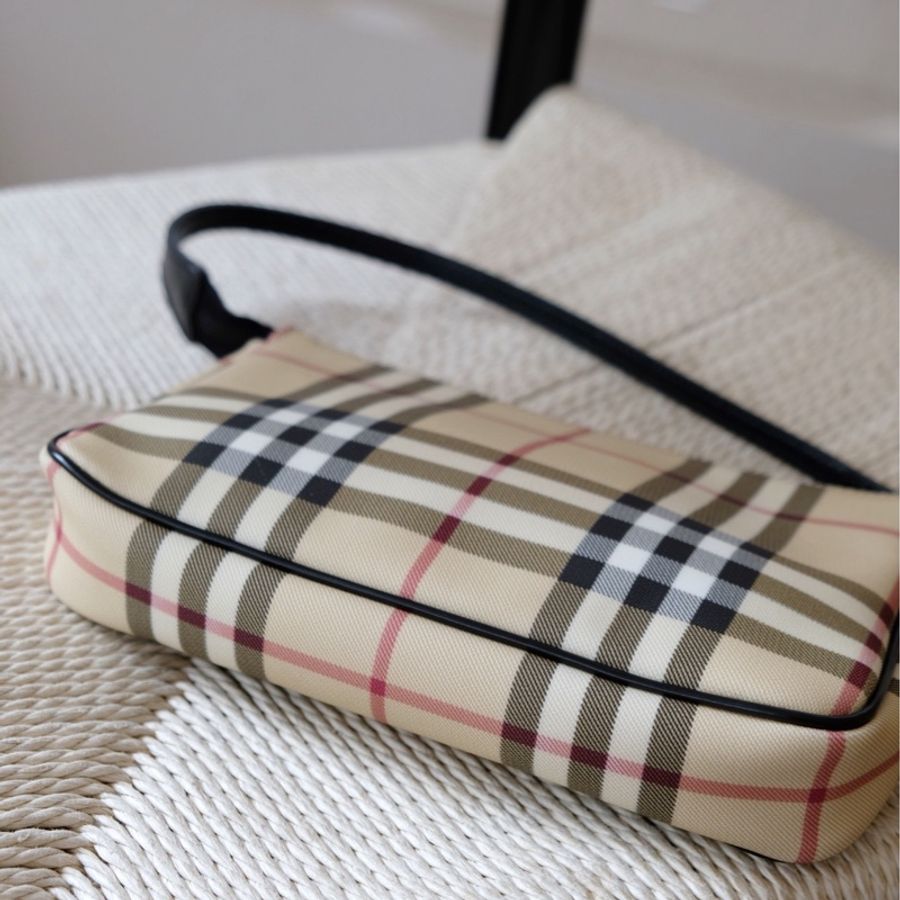 Burberry 格紋麻將包 🟠-2