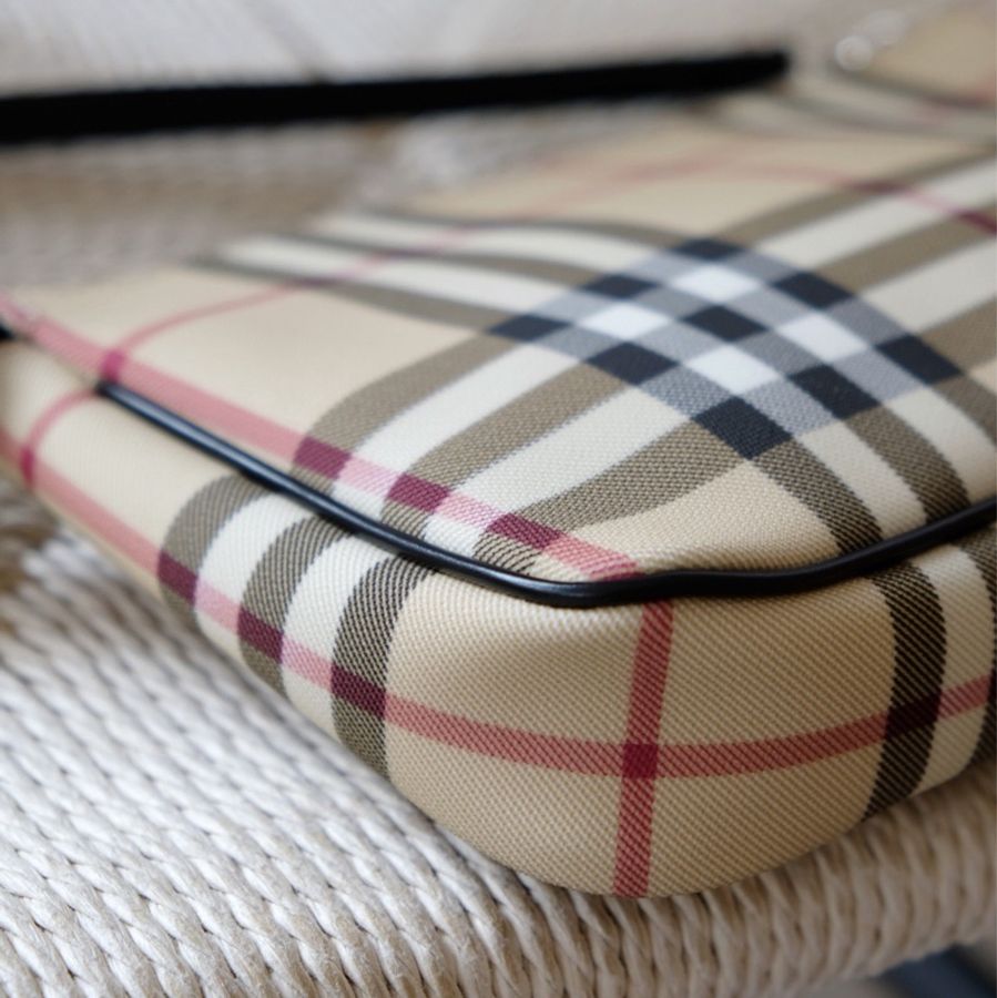 Burberry 格紋麻將包 🟠-8