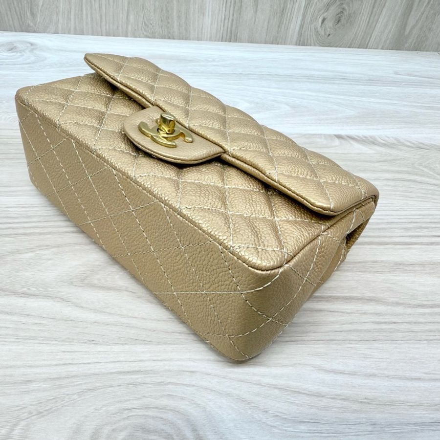 CHANEL金色牛皮金釦COCO20/A69900-6