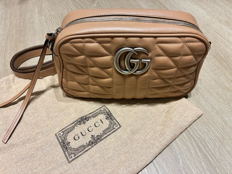 Gucci GG Marmont Quilted Leather Camera Bag(馬蒙系列菱格相機包)-10
