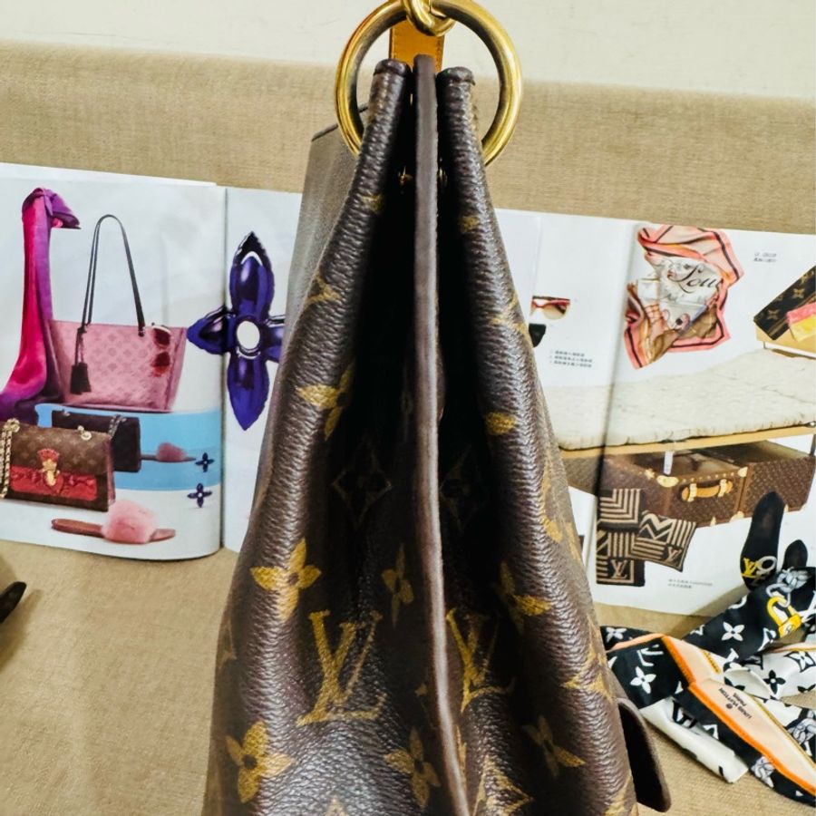 ✨售 二手真品 Louis Vuitton LV M40781 Metis hobo 經典花紋時尚兩用購物包(附背帶)-24