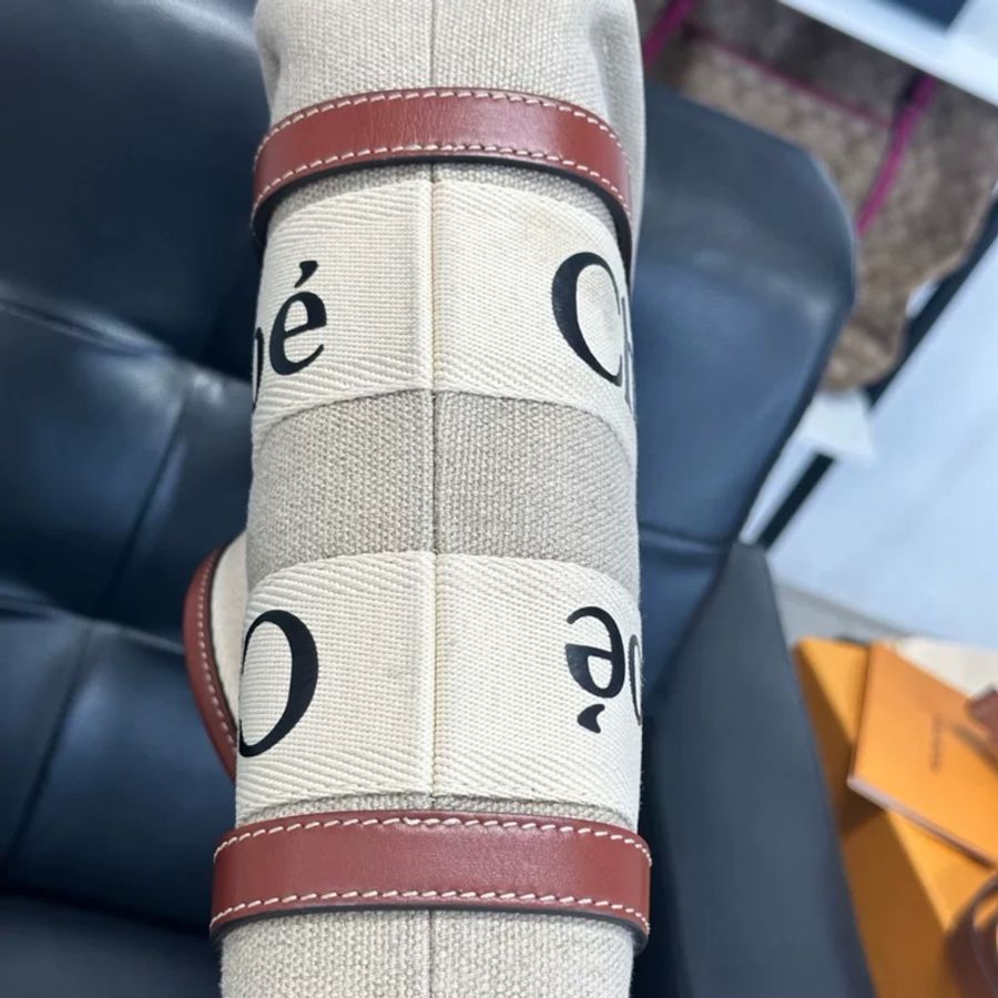 #99新閒置 Chloe woody小托特斜挎包🈶長背帶🉑斜背-10