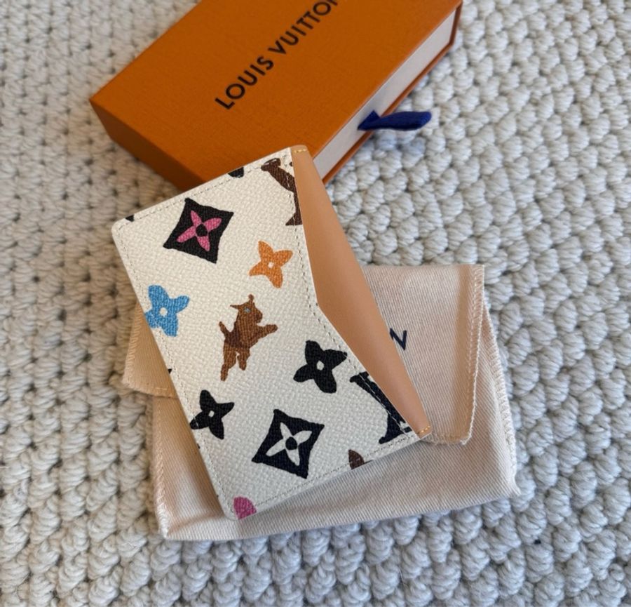 LOUIS VUITTON xTyler 聯名款 印花logo 皮革 錢包-3