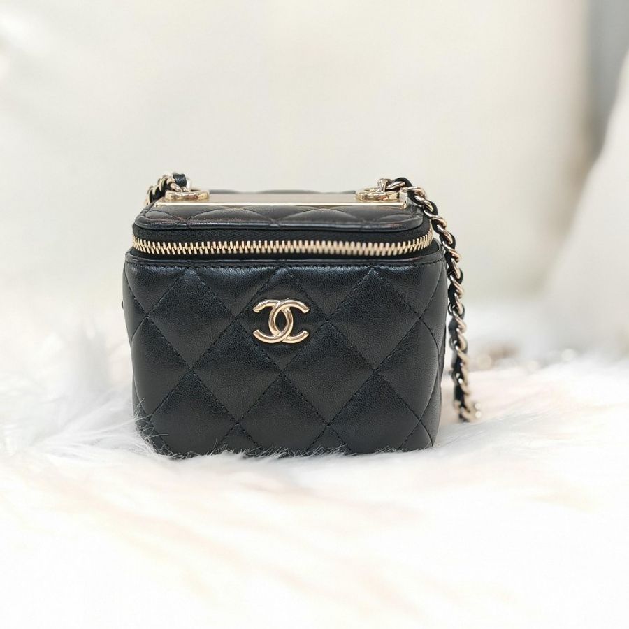 Chanel 香奈兒 Trendy CC 黑金 鏈條包 開
 全套-1
