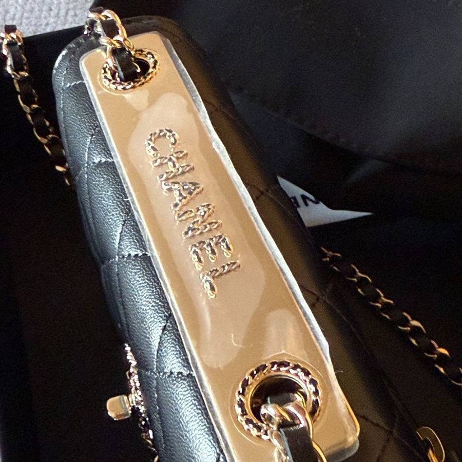 全新 Chanel mini trendy cc WOC 黑金 晶片款-2