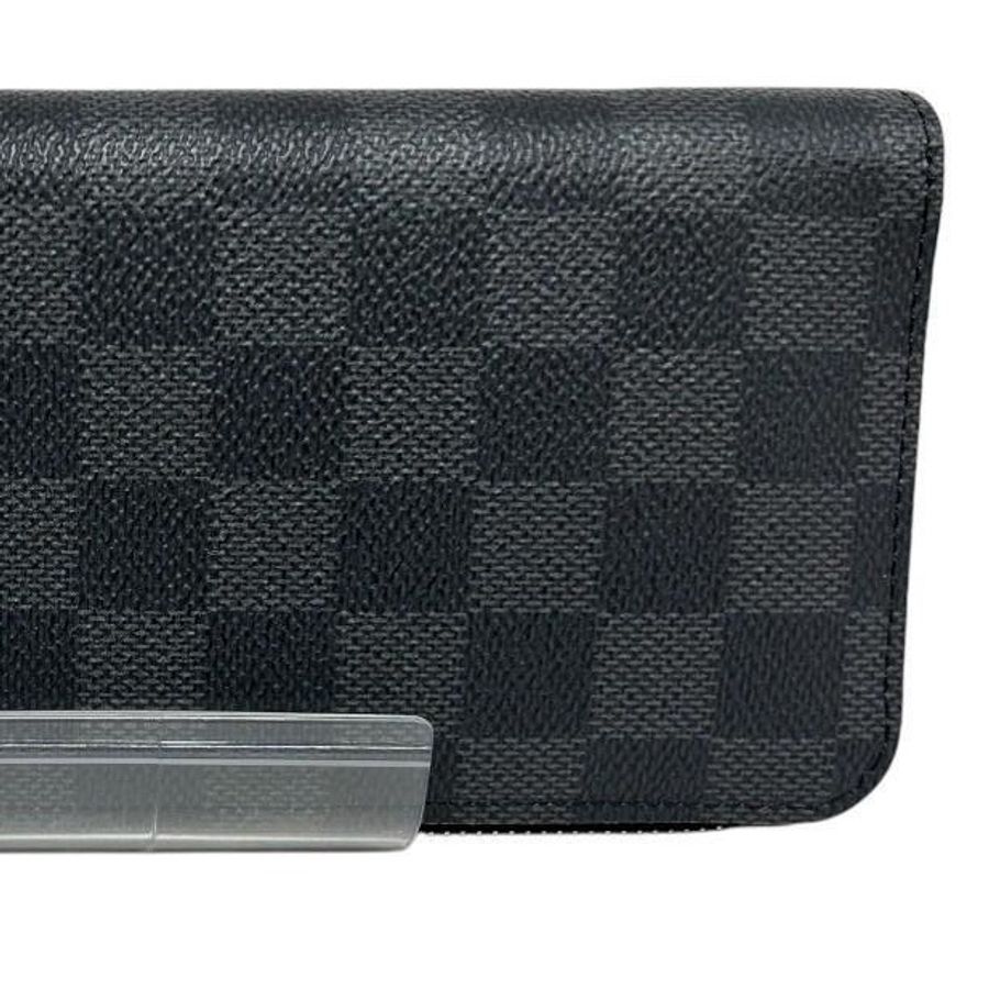 【近9成新】Louis Vuitton 黑色棋盤格Louis Vuitton 塗鴉稀有款 長夾中性長夾 皮夾 錢包✦fufu style 精品✦-10