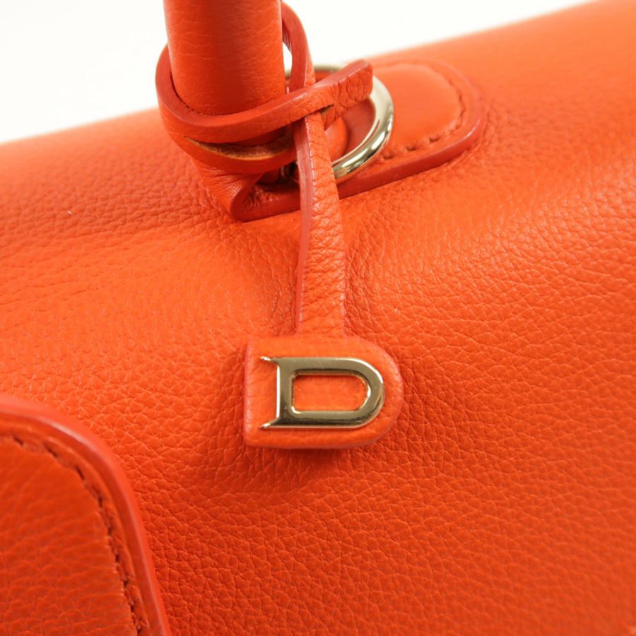 Delvaux 牛皮皮革Brillant East & West銀扣手挽肩背兩用袋-11