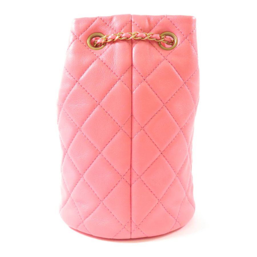 CHANEL 【激減優惠】羊皮皮革Chain Shoulder 金扣鏈帶肩背袋-1