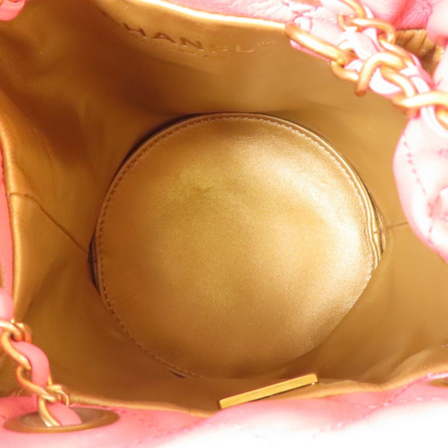 CHANEL 【激減優惠】羊皮皮革Chain Shoulder 金扣鏈帶肩背袋-4