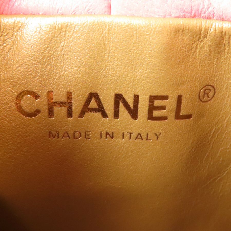 CHANEL 【激減優惠】羊皮皮革Chain Shoulder 金扣鏈帶肩背袋-6