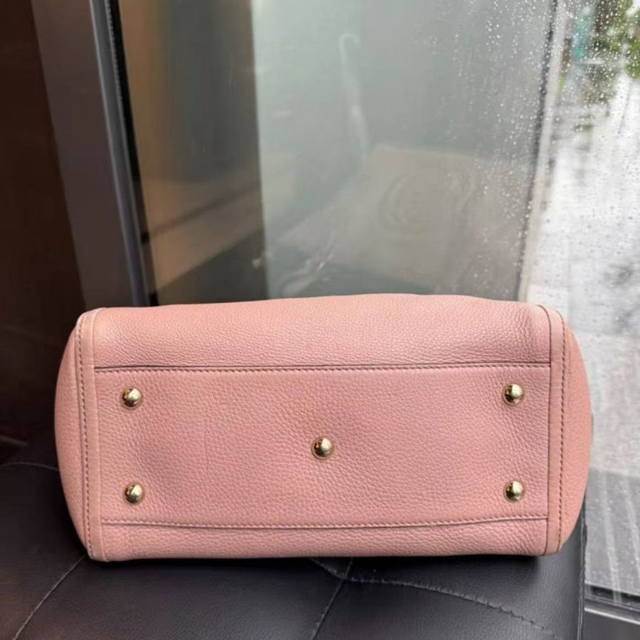 Gucci  totebag 粉色流蘇包 26*13*23cm  99新 配件塵袋-7