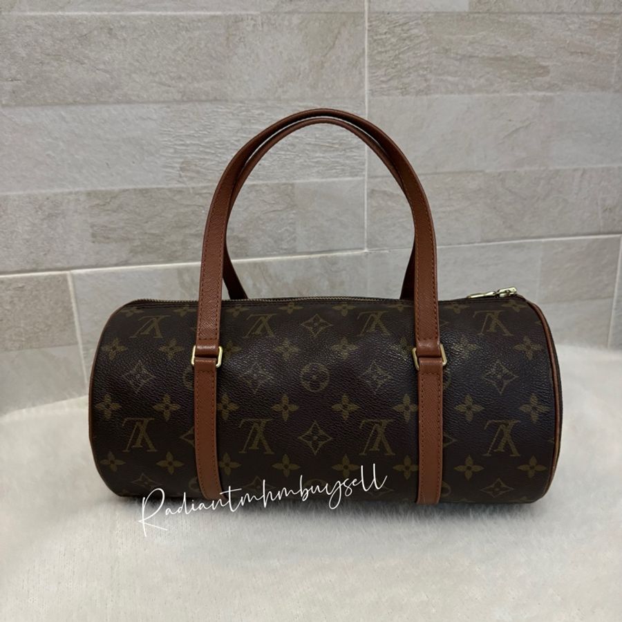 🈹LV Vintage Papillon 中古巴比龍老花子母包🤎-9